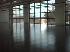 Quantum ESD epoxy paint over ground concrete substrate