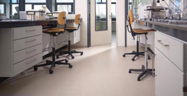 Forbo Colorex Tiles Installed in Lab