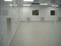 flash coved esd cleanroom flooring, installation site Silicon Valley California