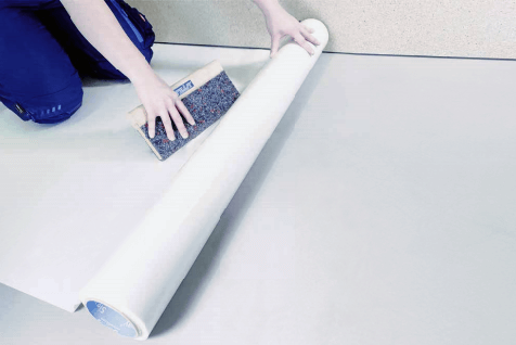 Releasable Flooring adhesive in Rolls